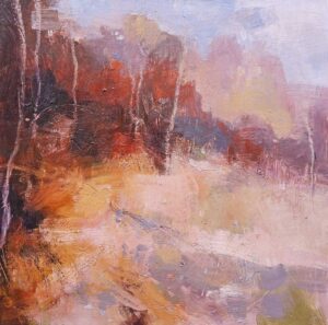 Sacred Birch.   Paintings by Andy Waite. Oil on board.