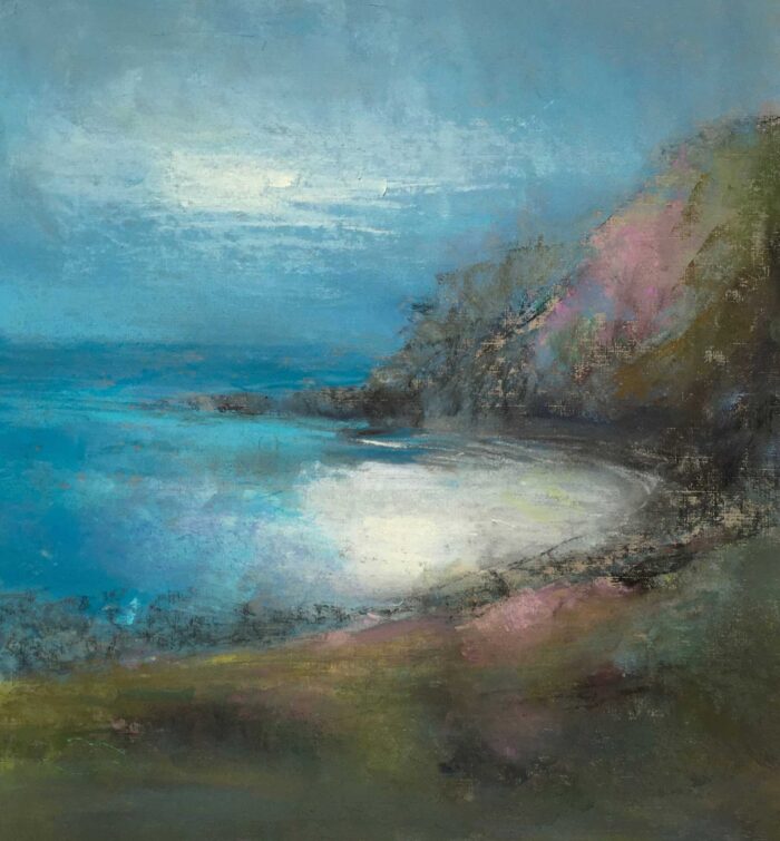 Thrift, Devon Cove.   Paintings by Wendy McBride. Pastel.