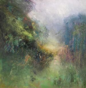 Way Through the Woods.   Paintings by Wendy McBride. Pastel.