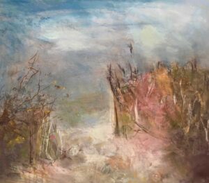 Outrun.   Paintings by Wendy McBride. Pastel.