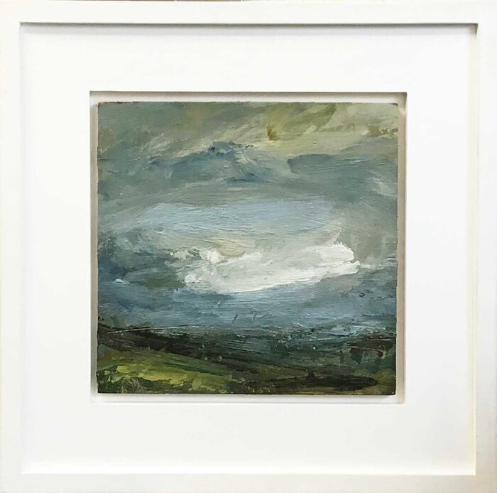 Blue Air, High Cloud. Landscape  Paintings by Louise Balaam. Oil on panel.