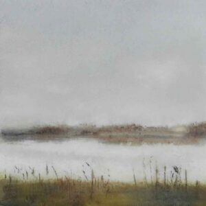 Reed Beds.   Paintings by Anna Boss. Acrylic & resin.
