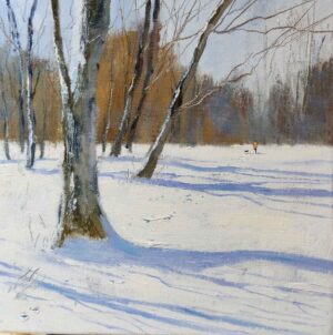 Sunshine and Shadows.   Paintings by Caroline McMillan Davey. Oil on canvas.