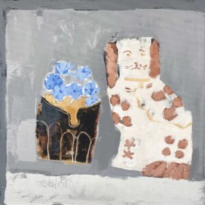 Spring Mug. Still Life Floral Paintings by Uncategorised. Acrylic & gesso on canvas board.