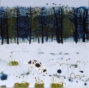Pheasants Were Here. Birds & Animals Landscape Paintings by Emma Dunbar. Acrylic on board.