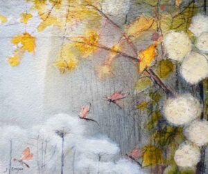 River Oak.   Paintings by Jane Brayne. Watercolour & mixed media on Two Rivers paper.