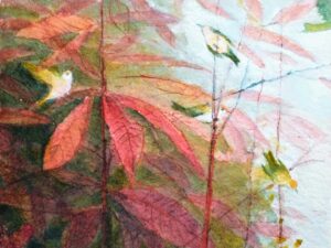 The Wren's Song.   Paintings by Jane Brayne. Mixed Media.