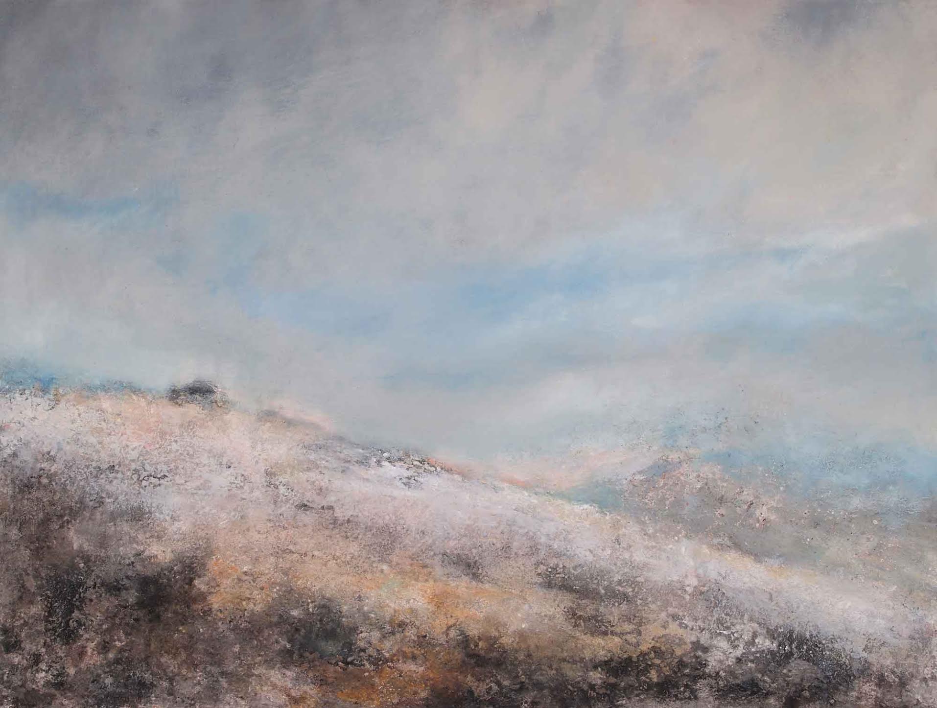 Yes Tor, Winter. Dartmoor Devon Paintings by Mike Carter. Mixed media on canvas. Yes Tor, Winter. Dartmoor Devon Paintings by Mike Carter. Mixed media on canvas.