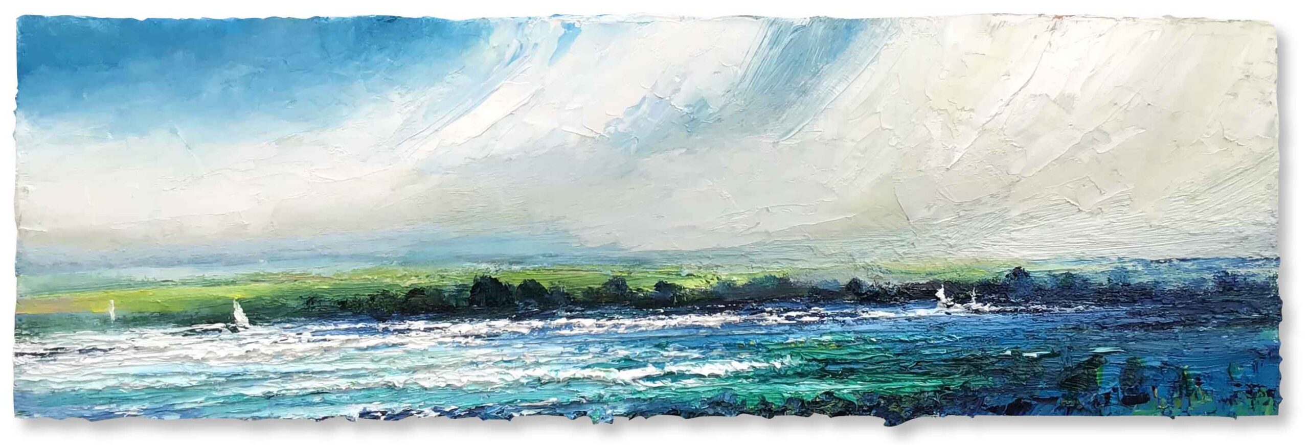 Estuary Sailing. Devon Landscape Paintings by David Morgan. Oil on board. Estuary Sailing. Devon Landscape Paintings by David Morgan. Oil on board.