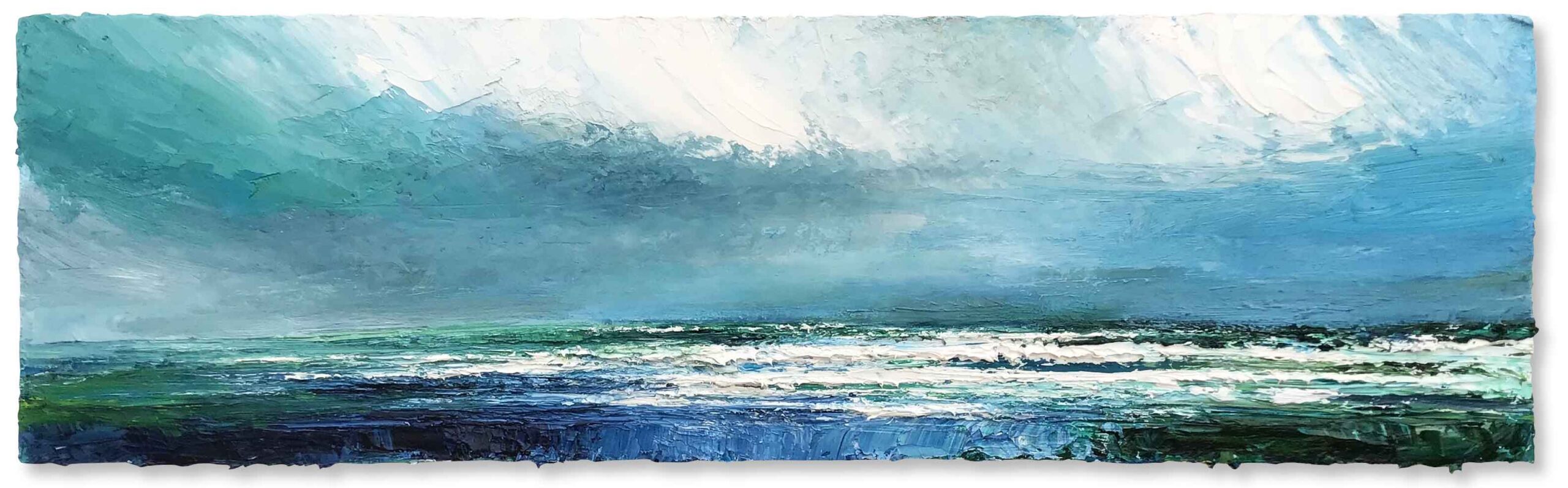 Rolling Waves. Devon Seascape Paintings by David Morgan. Oil on board. Rolling Waves. Devon Seascape Paintings by David Morgan. Oil on board.