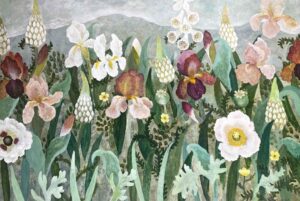 Spring Symphony.   Paintings by Sarah Bowman. Oil on board.