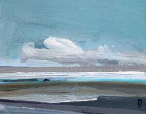 Wetlands. Landscape  Paintings by Malcolm Ashman. Acrylic on panel.
