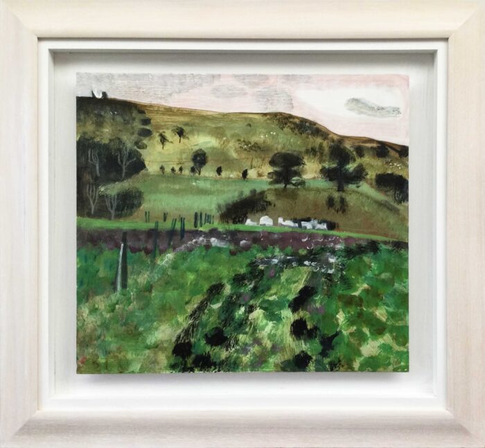 Early Spring. Birds & Animals Landscape Paintings by Arabella Shand. Acrylic on board.