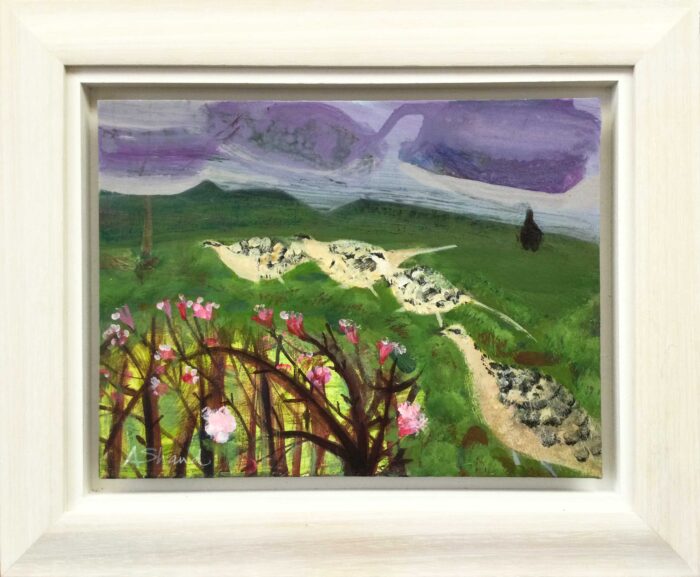 Here Come the Girls. Birds & Animals Landscape Paintings by Arabella Shand. Acrylic on board. Here Come the Girls. Birds & Animals Landscape Paintings by Arabella Shand. Acrylic on board.
