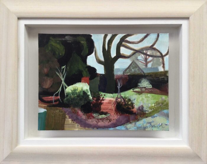Winter Garden. Landscape  Paintings by Arabella Shand. Acrylic on board.
