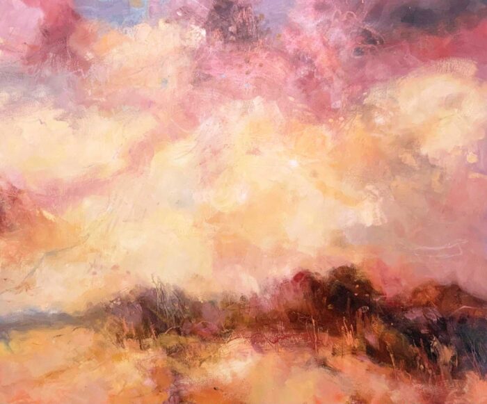 Sketch For a New Day. Landscape  Paintings by Andy Waite. Oil on board.