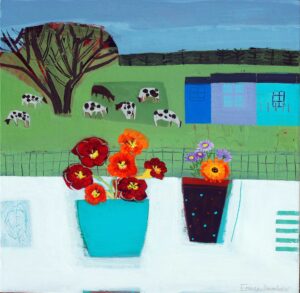 Geoff's New Shed. Birds & Animals Cornwall Paintings by Emma Dunbar. Acrylic on board.