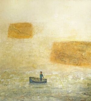 Levels. Seascape Figurative Paintings by David Brayne. Acrylic and pigment.