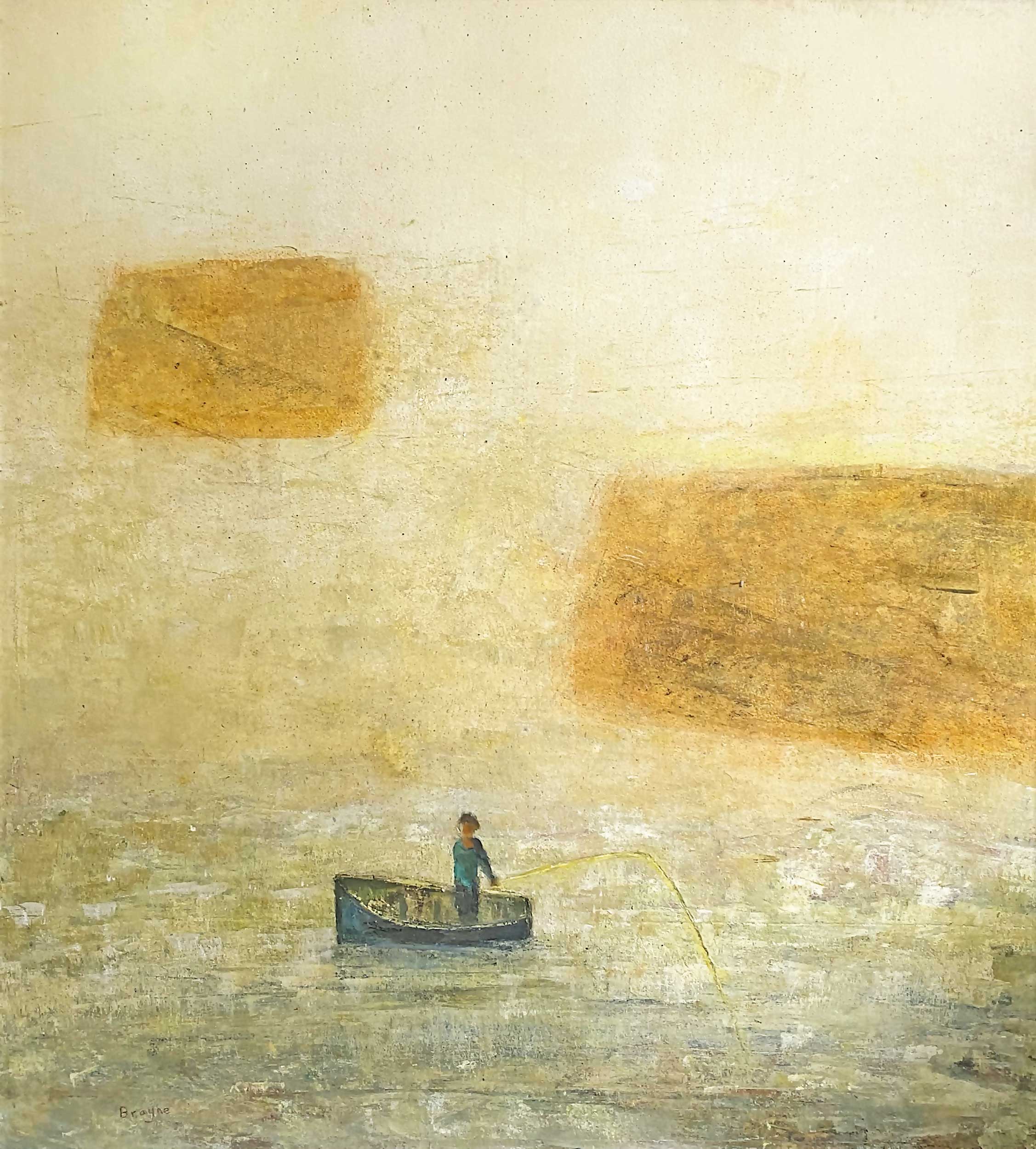 Levels. Seascape Figurative Paintings by David Brayne. Acrylic and pigment.