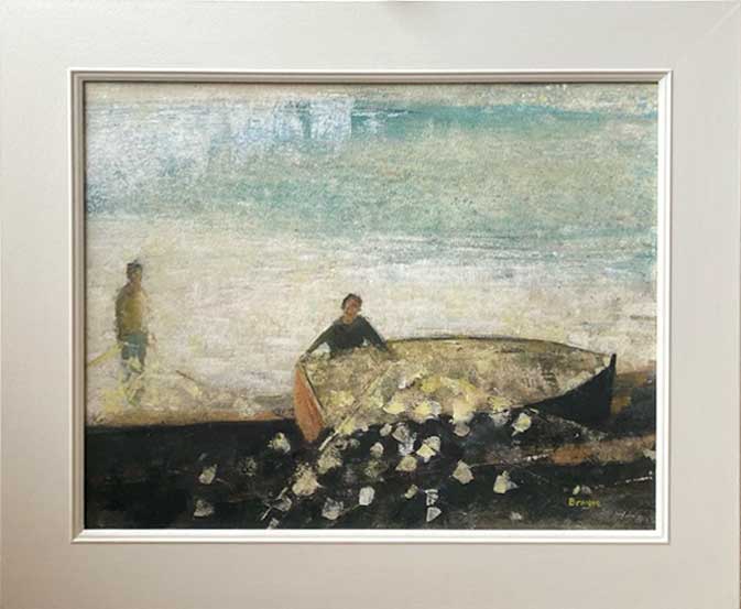 Open Net II. Seascape Figurative Paintings by David Brayne. Acrylic and pigment. Open Net II. Seascape Figurative Paintings by David Brayne. Acrylic and pigment.