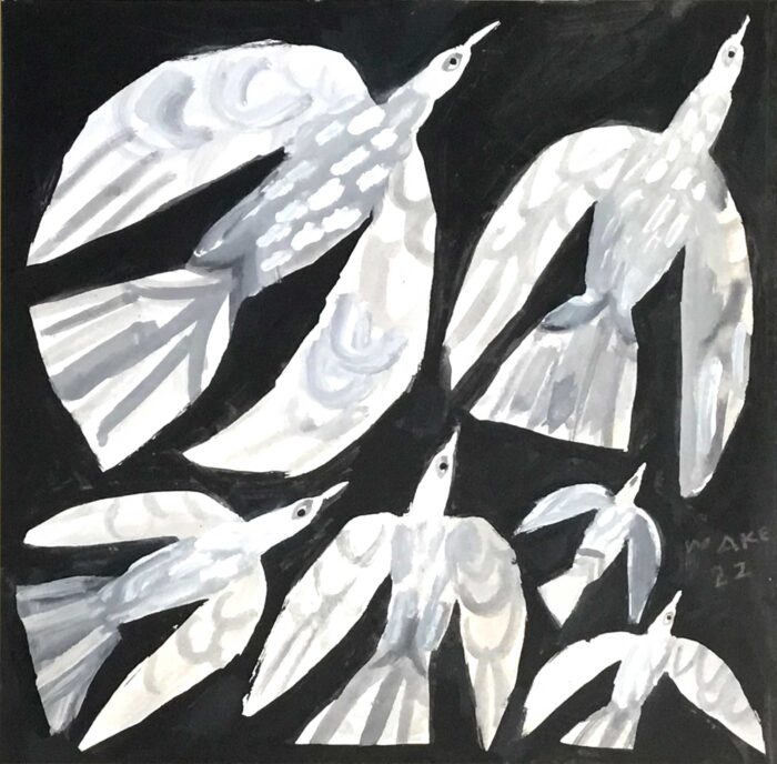 Flying Home III (Unframed). Birds & Animals  Paintings by Uncategorised. Gouache on paper.