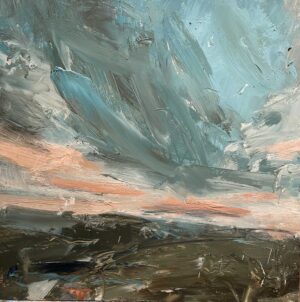 That Rocky Coast, Shieldaig. Landscape Abstract Paintings by Louise Balaam. Oil on board.
