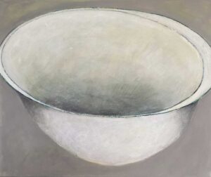Nestle. Interiors Still Life Paintings by Marilyn Browning. Acrylic pencil and graphite on canvas.