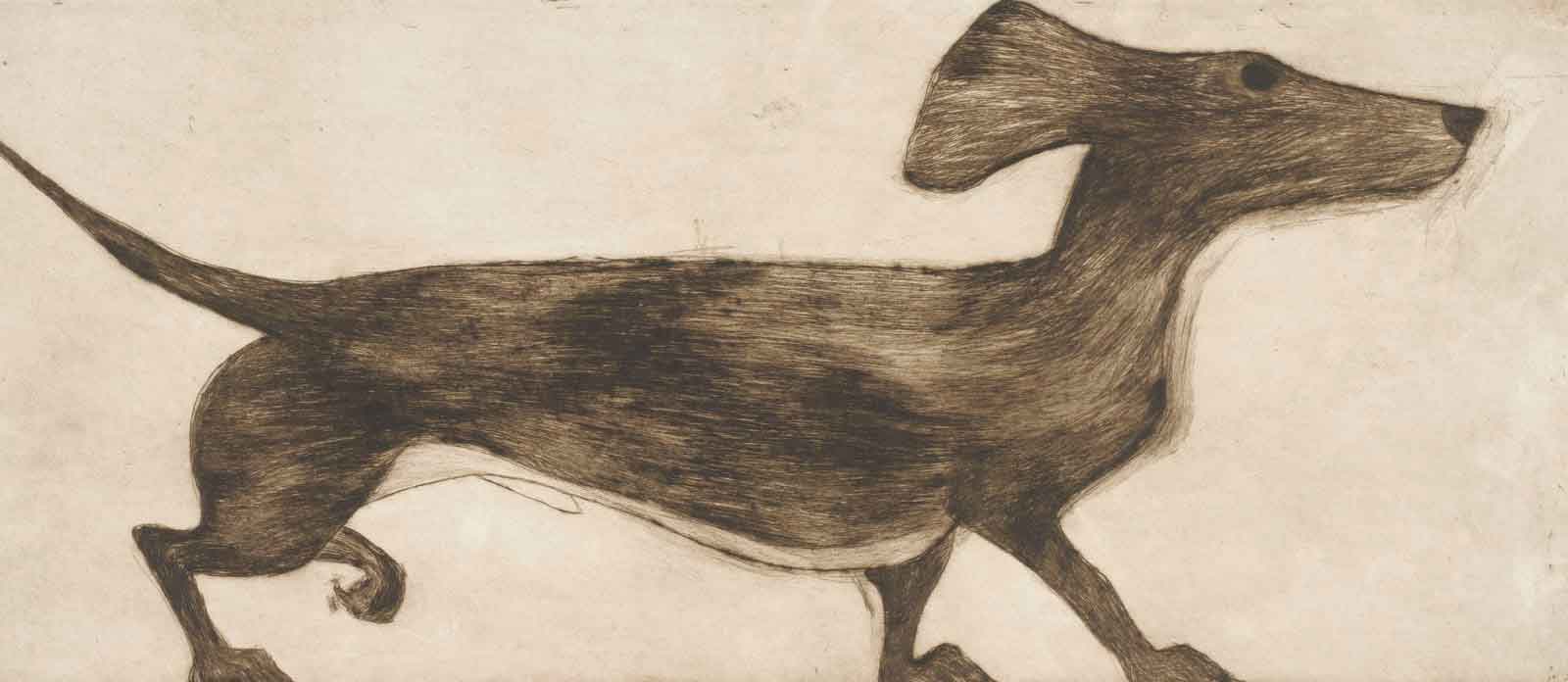 Ziggy. Birds & Animals Prints by Kate Boxer. Drypoint. Ziggy. Birds & Animals Prints by Kate Boxer. Drypoint.