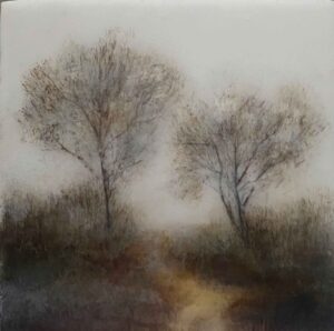 Winter Morning. Landscape  Paintings by Anna Boss. Acrylic & resin.