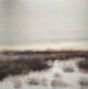 Heather Moor.   Paintings by Anna Boss. Acrylic & resin.