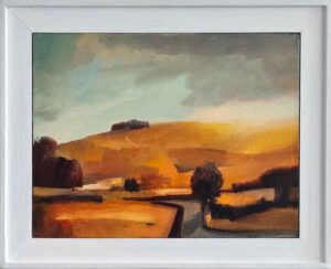Hill Copse.   Paintings by Charlie Baird. Oil on canvas.