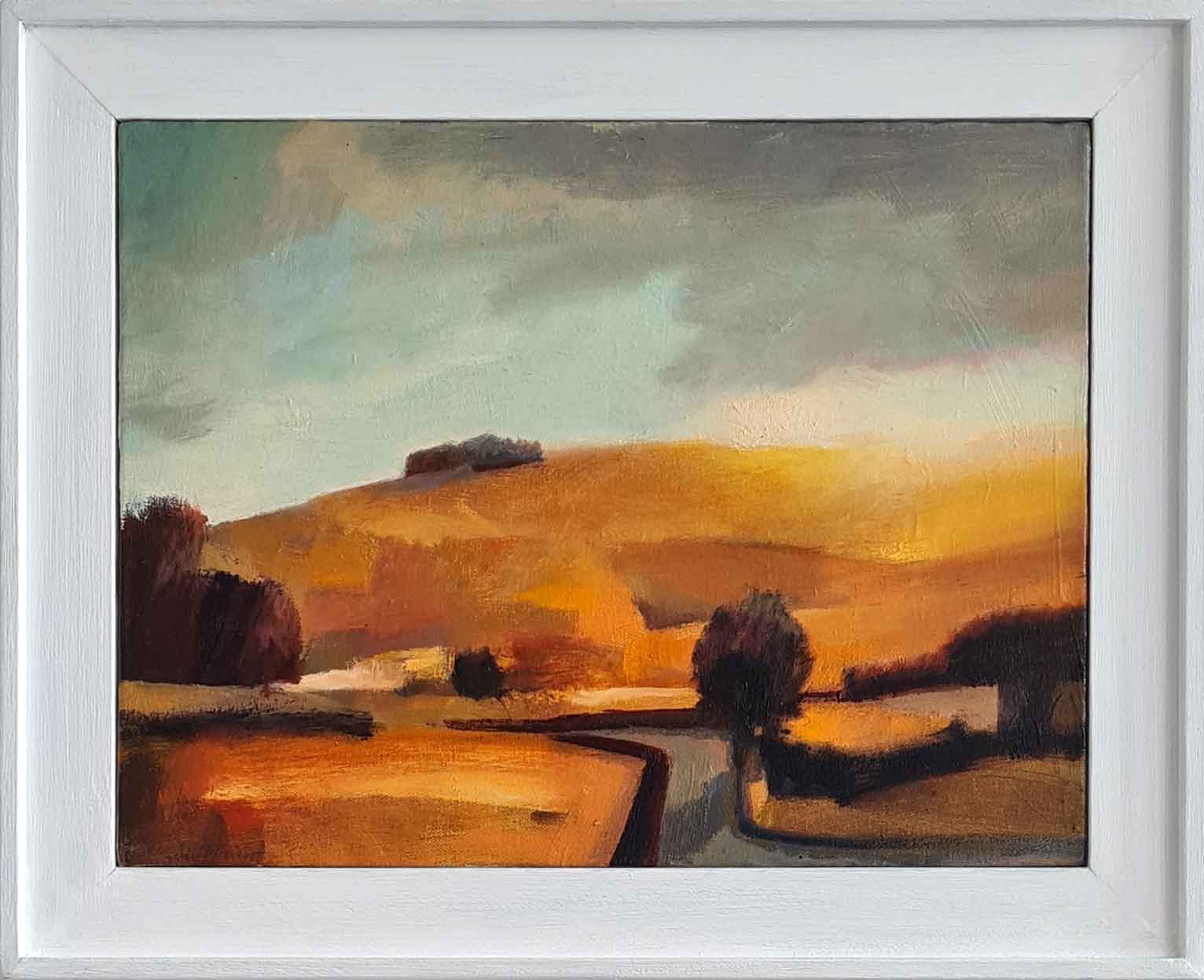 Hill Copse.   Paintings by Charlie Baird. Oil on canvas.