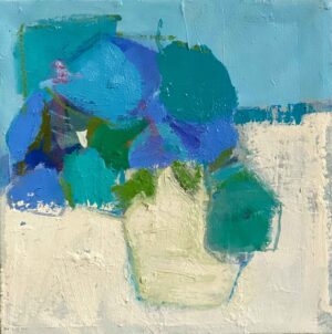 Violas. Still Life Abstract Paintings by Sam Brooks. Oil on linen.