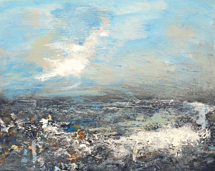 Hope Cove. Devon Seascape Paintings by James Tatum. Oil & acrylic on canvas.