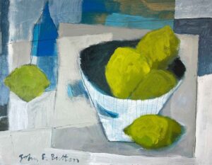 A Fresh Start. Still Life Abstract Paintings by John Button. Acrylic on board.
