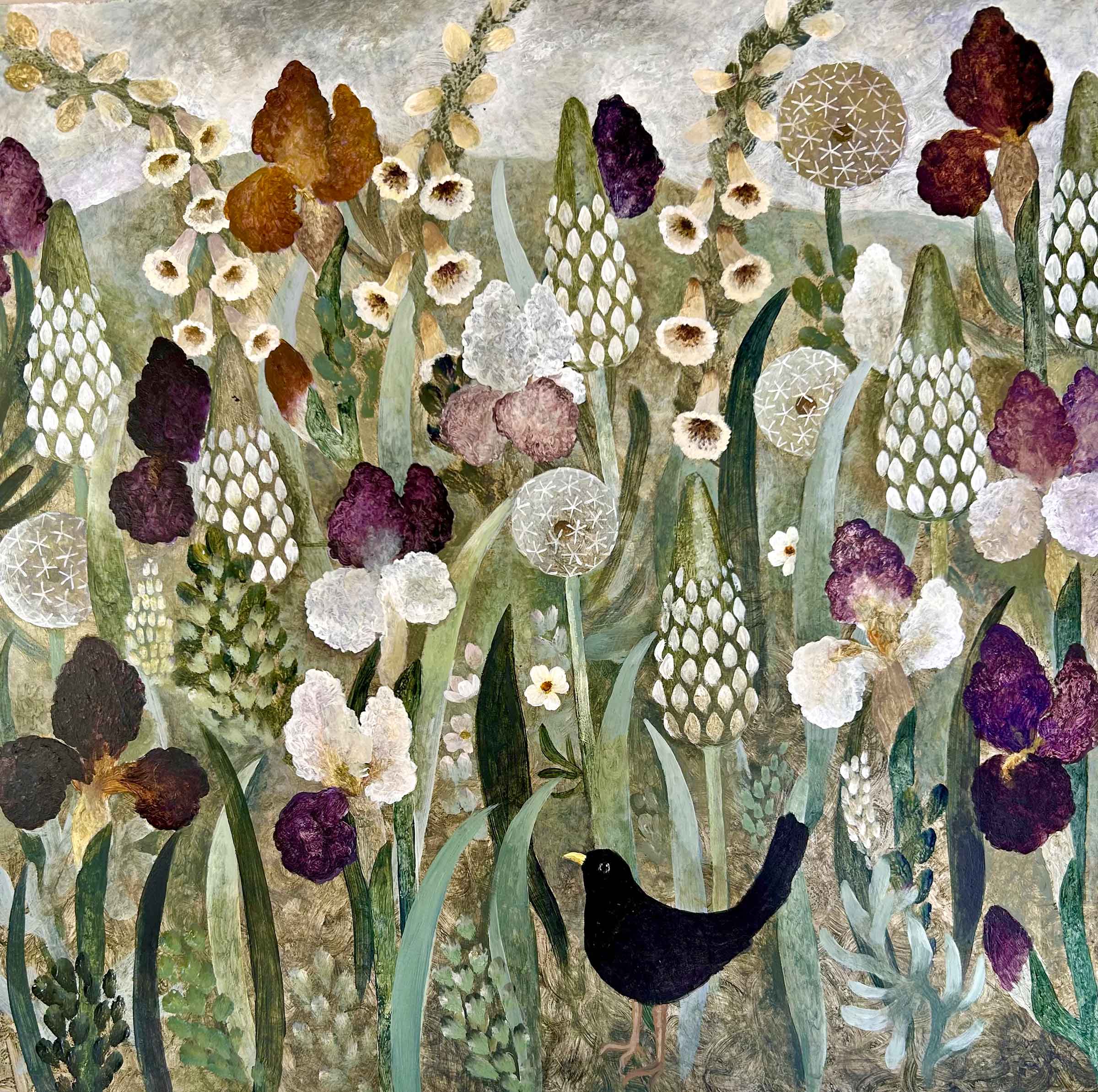 Plummy Reds. Birds & Animals Floral Paintings by Sarah Bowman. Oil on board. Plummy Reds. Birds & Animals Floral Paintings by Sarah Bowman. Oil on board.