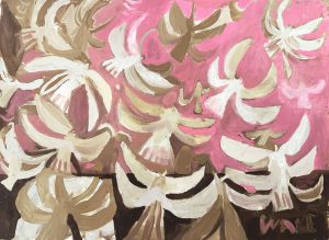 Angelic Bird Beings. Birds & Animals  Paintings by Uncategorised. Oil on paper.