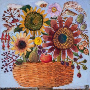 Cat that Got the Cream. Birds & Animals Interiors Paintings by Vanessa Cooper. Oil on board.