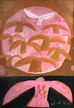 We Unite & Transform Together (unframed). Birds & Animals  Paintings by Uncategorised. Gouache on paper.