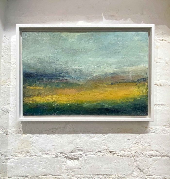 A Summer Field. Landscape  Paintings by Mike Carter. Oil on panel.