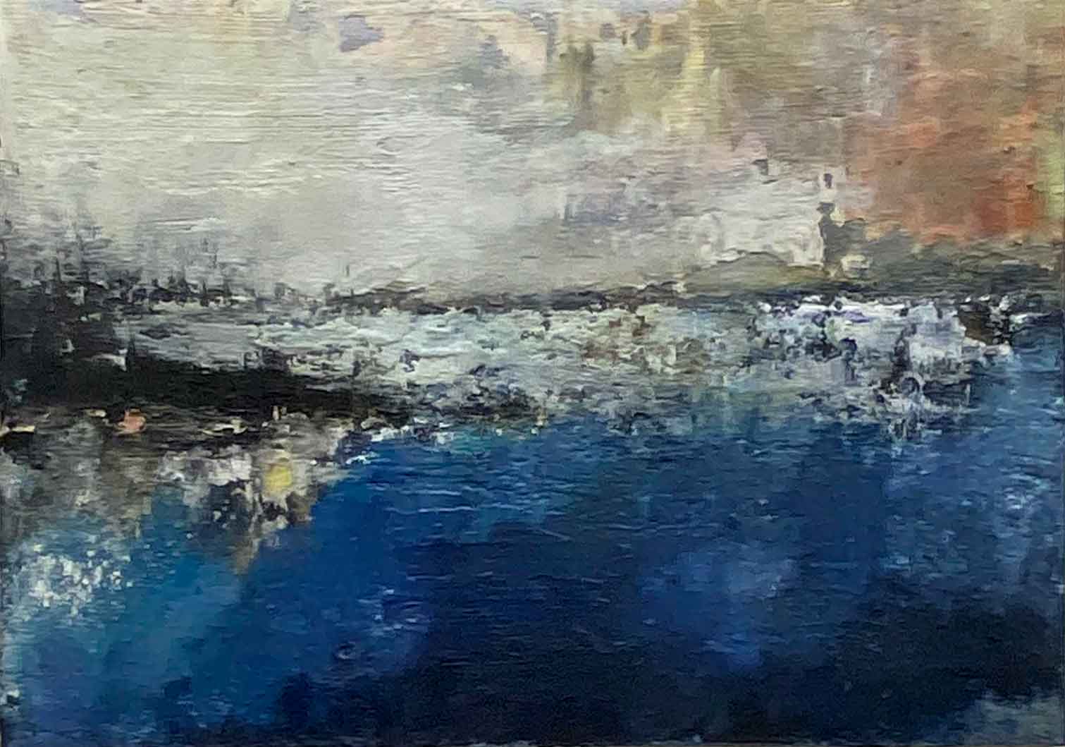 The Headlands Reach. Landscape  Paintings by Mike Carter. Oil on panel.