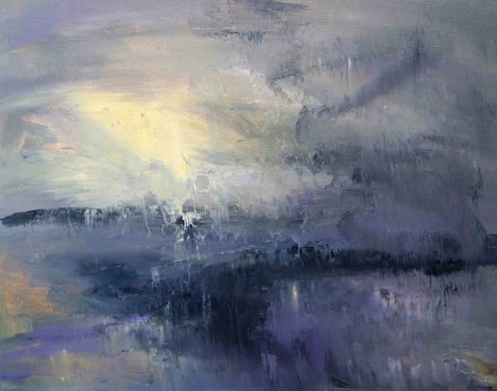 High Moorland After the Rain. Landscape  Paintings by James Tatum. Acrylic and oil on canvas.
