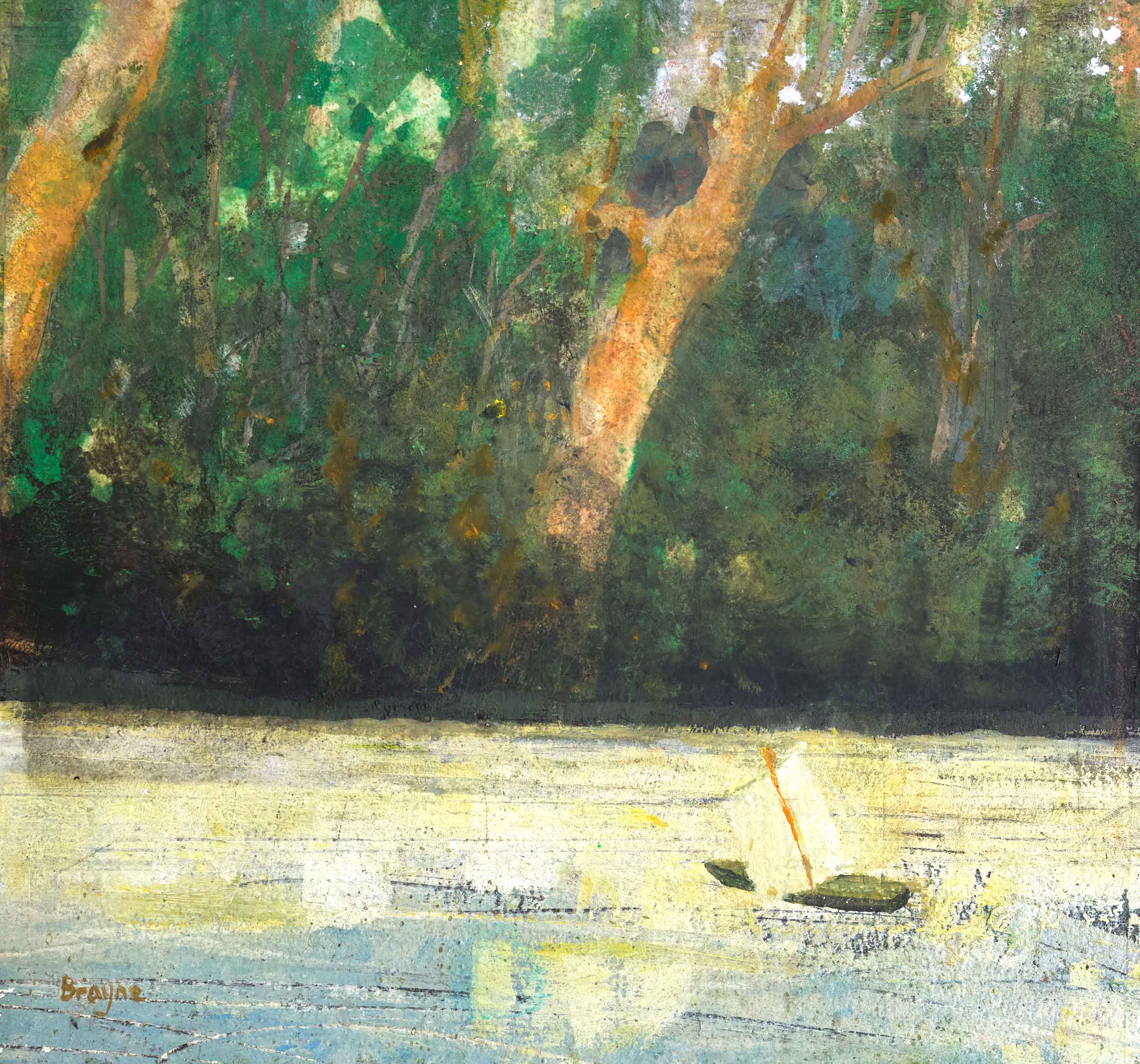 Paper Boat. Landscape Paintings by David Brayne. Watercolour and mixed media on paper. Paper Boat. Landscape Paintings by David Brayne. Watercolour and mixed media on paper.