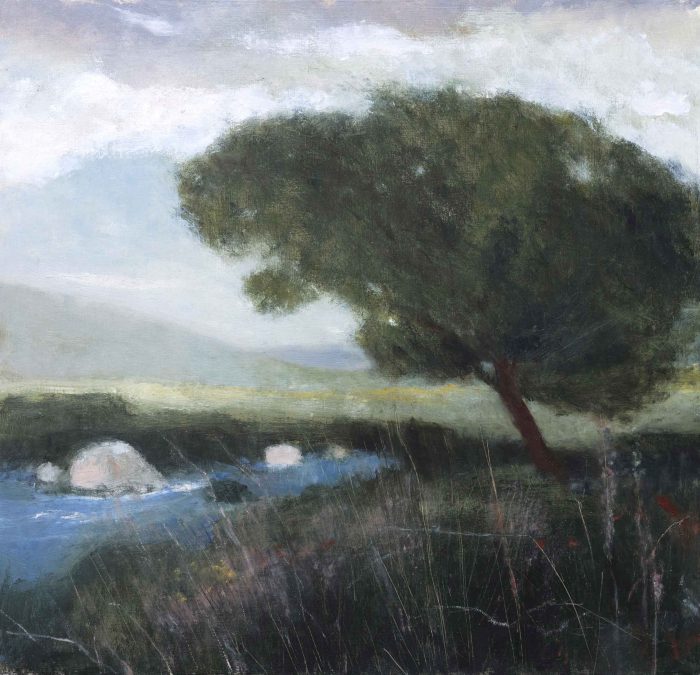 Dartmoor Hawthorn. Still Life Floral Paintings by Jane Brayne. Oil on panel.