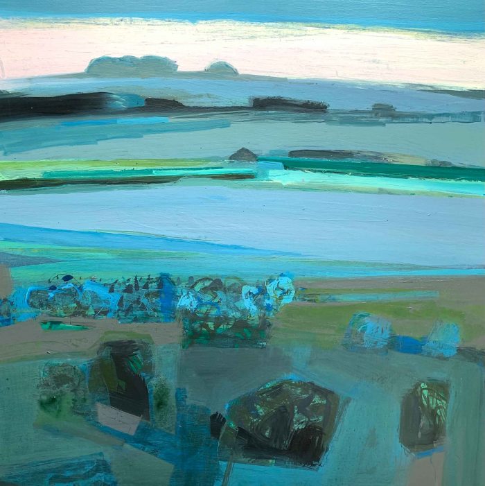 Evening Birdsong. Landscape  Paintings by Malcolm Ashman. Acrylic on panel.