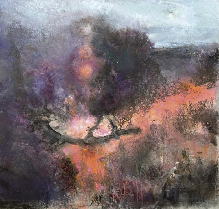 Sundown. Landscape  Paintings by Wendy McBride. Pastel.