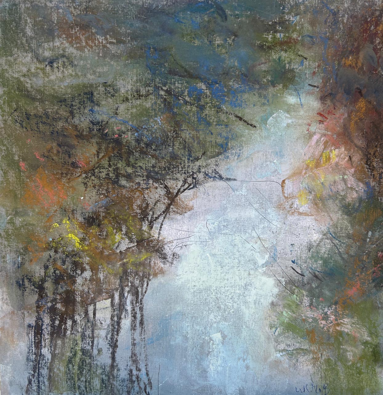 Wood Notes. Landscape  Paintings by Wendy McBride. Pastel.