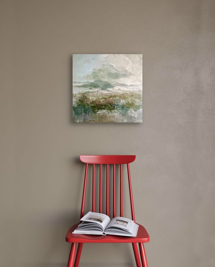 June Afternoon. Landscape Seascape Paintings by Ellen Watson. Mixed media on canvas.