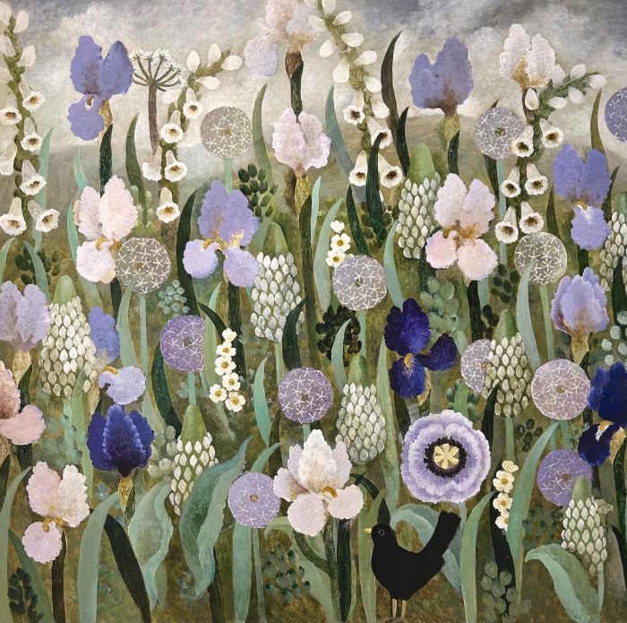 Resting Bee. Birds & Animals Landscape Paintings by Sarah Bowman. Oil on board.