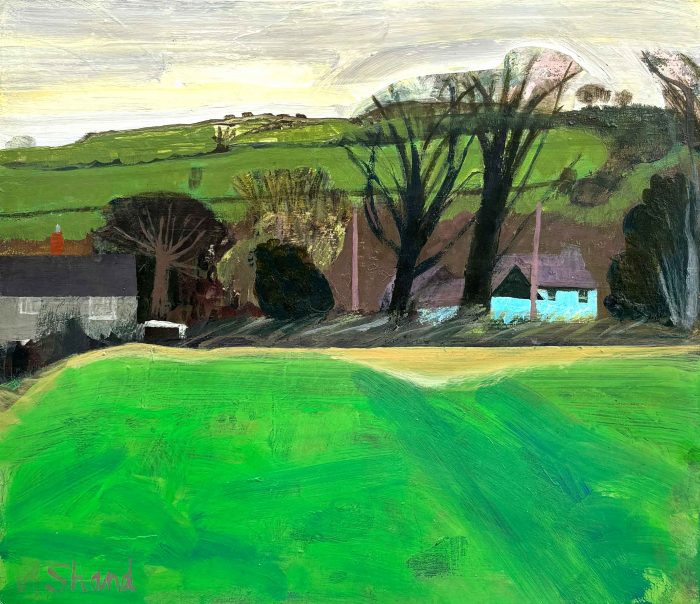 Our Street. Landscape  Paintings by Arabella Shand. Mixed Media.